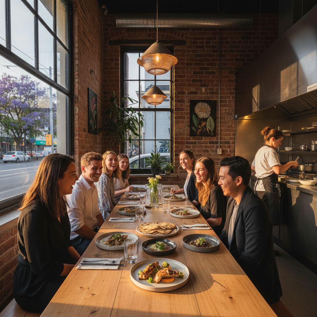 A lifestyle photograph illustrating Australian Indie Restaurants Capture Global Palates