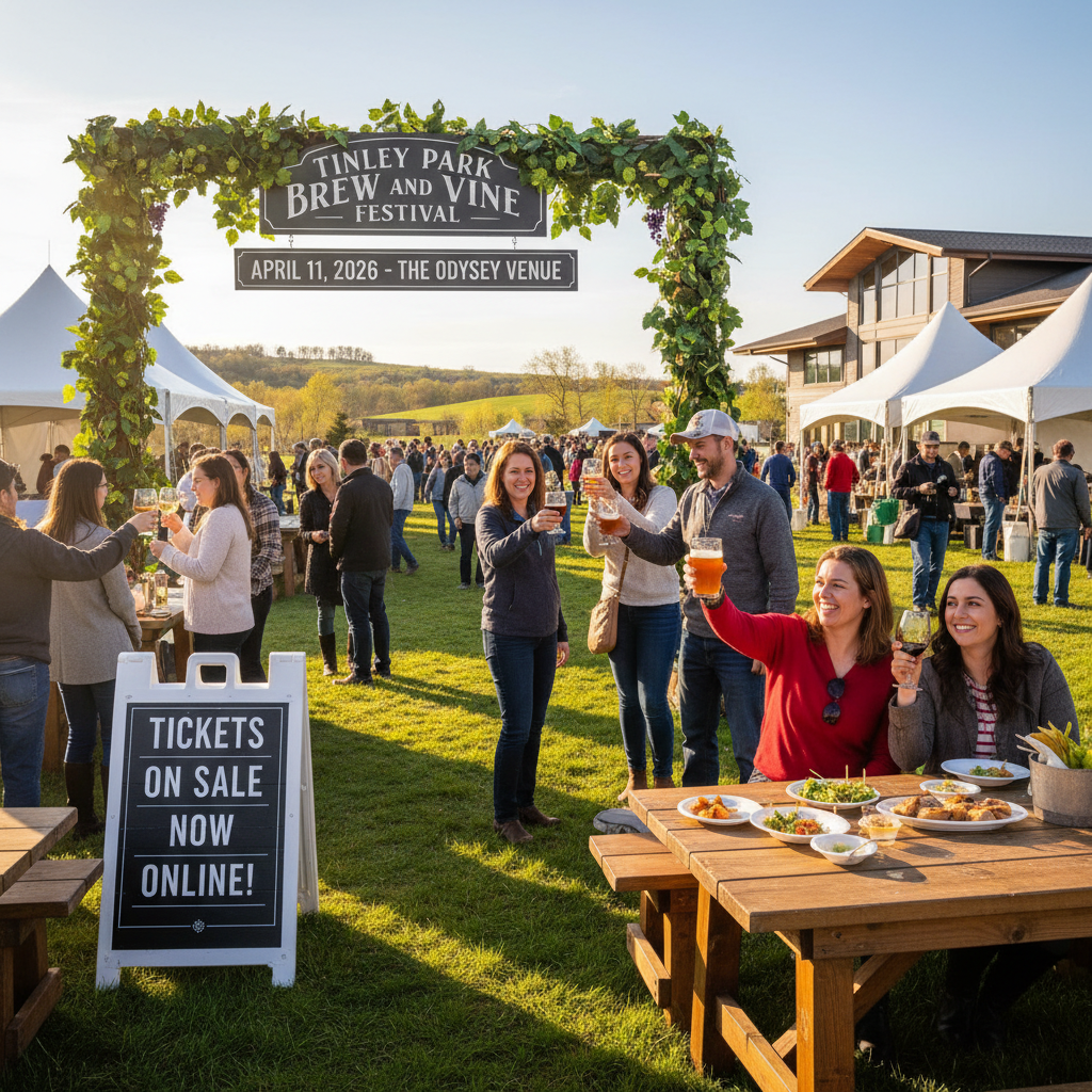 Tinley Park Brew and Vine Festival returns April 11, 2026