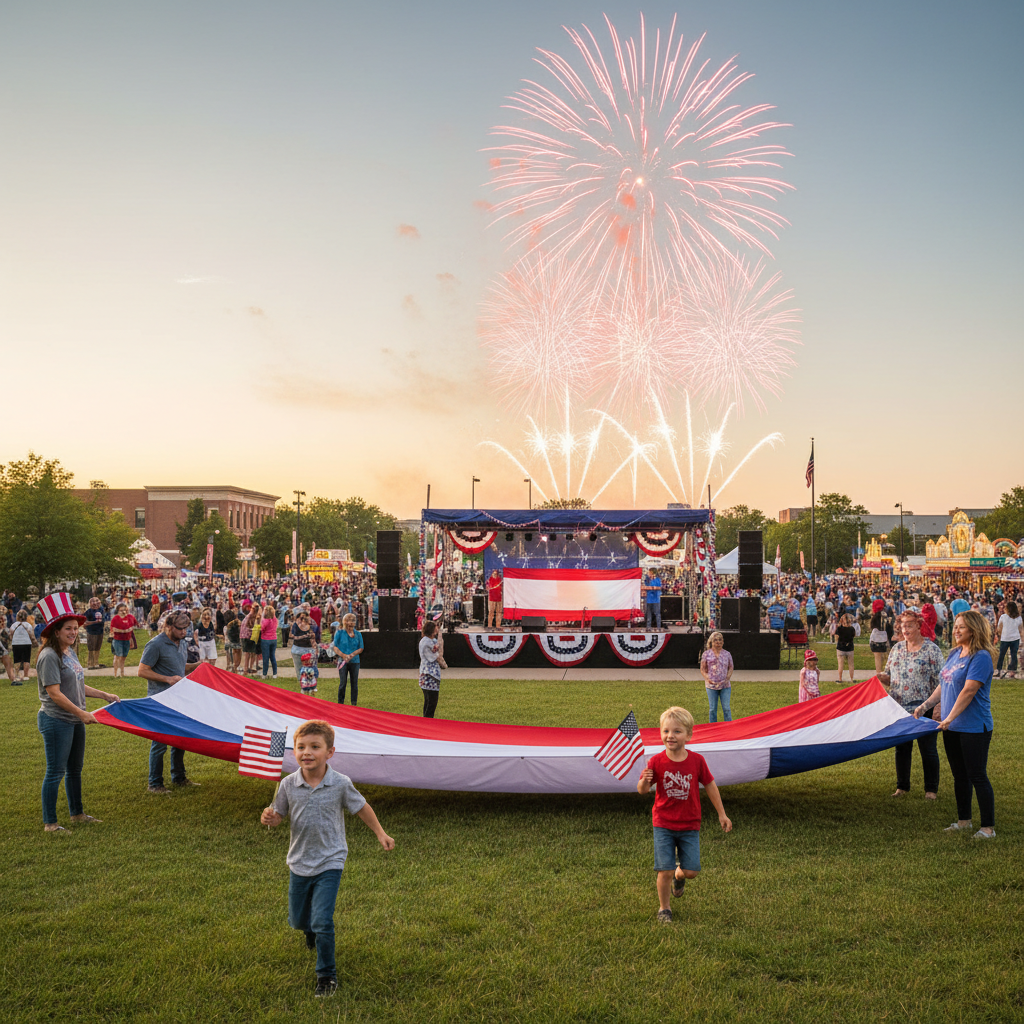 Tinley Park residents gather for a festive Independence Day celebration with fireworks planned for the 250th anniversary.
