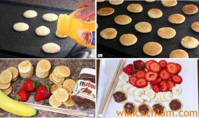 Cách làm bánh kép trái cây với mứt Nutella-2