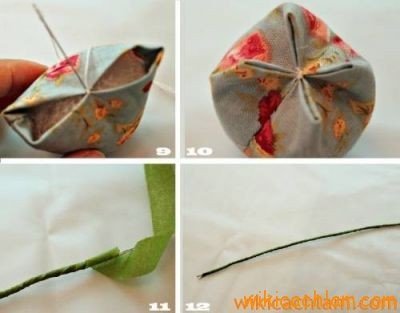 Cách làm bình hoa tulip vải cực nhanh-4