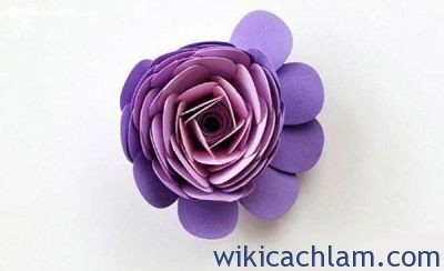 Cách làm bông hoa handmade đẹp mắt trang trí khung ảnh-4