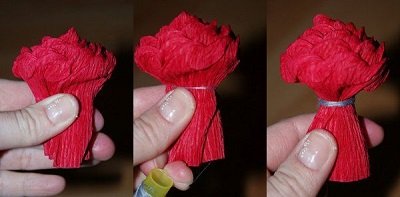 Cách làm hoa hồng bằng giấy nhún đơn giản đẹp nhất-15