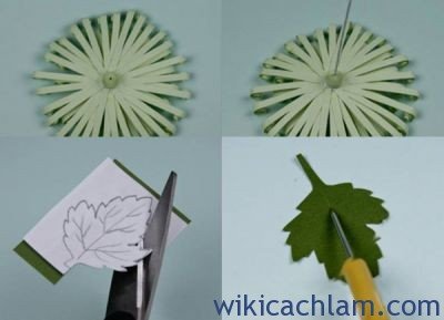 Cách làm hoa cúc giấy rực rỡ sắc thu 2