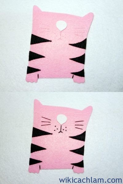 Cách làm khung ảnh hình mèo xinh xắn-4