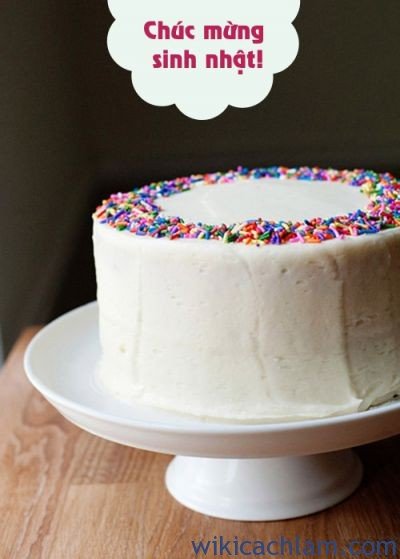 Cách làm bánh gato cốm thơm ngon mừng sinh nhật-9