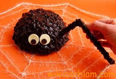 Tự tay làm bánh hình con nhện đón Halloween-10