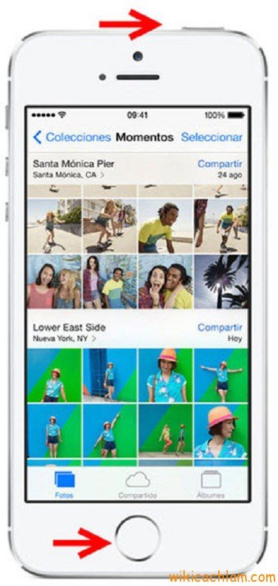 Hướng dẫn chụp màn hình iPhone 6, 6 plus, 5s, 5, 4s, 4-2