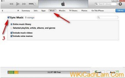 Hướng dẫn cách chép nhạc vào iPhone bằng iTunes-6