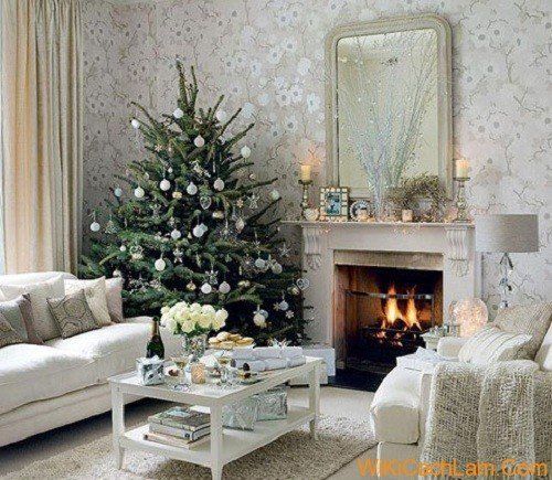 trang trí Noel trong nhà đơn giản