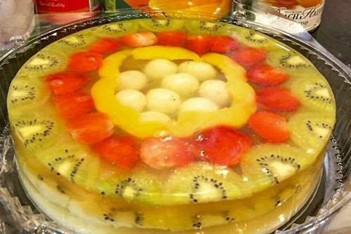 Cách làm bánh sinh nhật bằng rau câu trái cây đậm đà-9