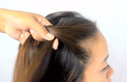 2 Cách thắt tóc thác nước cực dễ thương-5