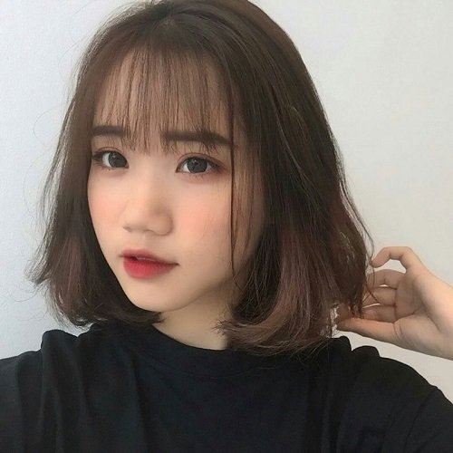 12 kiểu tóc ngắn ngang vai mái thưa Hàn Quốc đẹp nhất