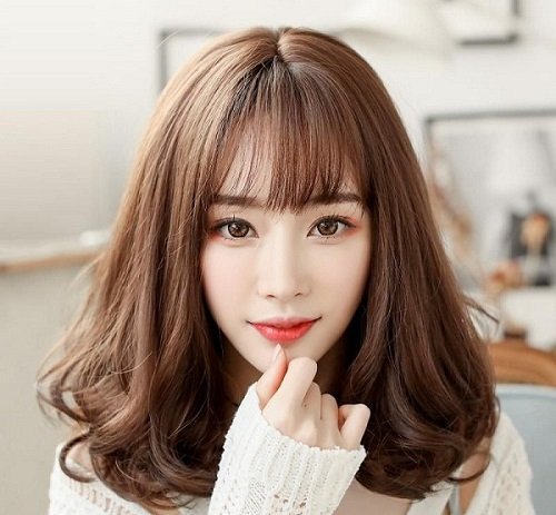 12 kiểu tóc ngắn ngang vai mái thưa Hàn Quốc đẹp nhất-2