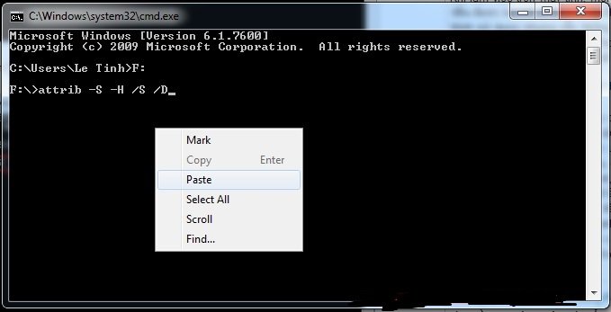 Cách hiện file ẩn trong USB trên Win XP,7,8,10 do Virus gây ra-8