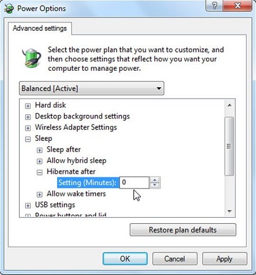 Bật, tắt chế độ Hibernate trong Windows 7-8