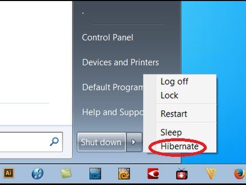 Bật, tắt chế độ Hibernate trong Windows 7-1