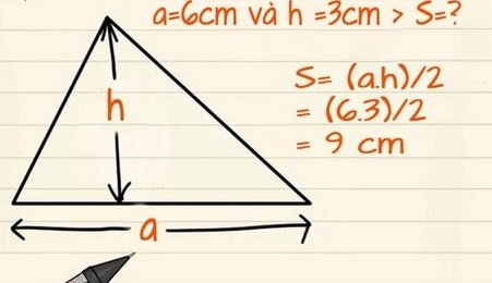 Công thức tính diện tích tam giác: Thường, Vuông, Cân, Đều