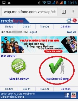 Cách kiểm tra dịch vụ MobiFone đang dùng-7