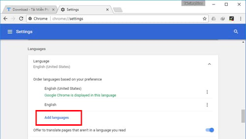 Cách cài đặt Tiếng Việt cho Google Chrome-5