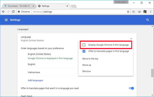 Cách cài đặt Tiếng Việt cho Google Chrome-7