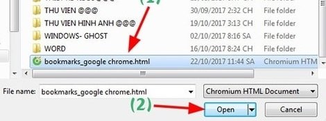 Cách sao lưu và khôi phục Bookmarks trên Chrome, Firefox-8
