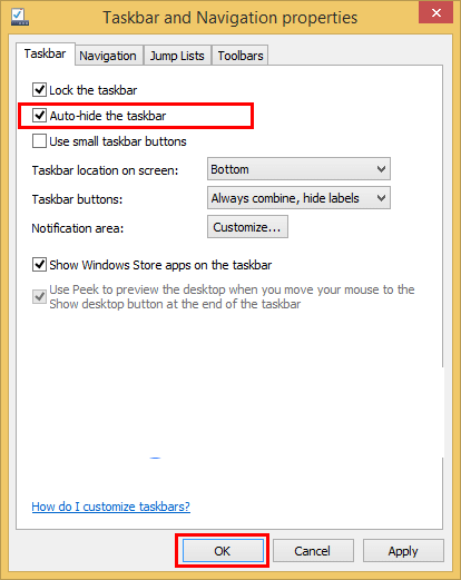 Cách ẩn/hiện thanh Taskbar trên Windows 7/8/10-3