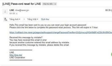 Hướng dẫn cách lấy lại mật khẩu, khôi phục mật khẩu Line-4