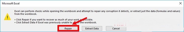 Cách xử lý lỗi file Excel không mở được-4