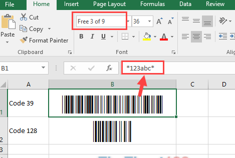 Cách tạo mã vạch trong MS Word, Excel-4