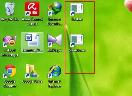 Hướng dẫn tạo icon shutdown hoặc Restart ở Desktop-6