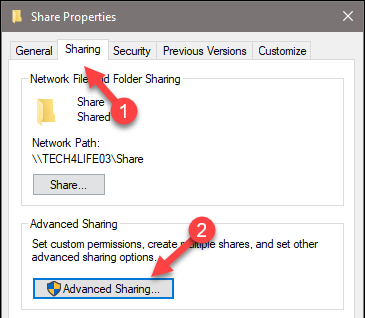 Hướng dẫn cách chia sẻ ổ đĩa thư mục trong Windows 10-3