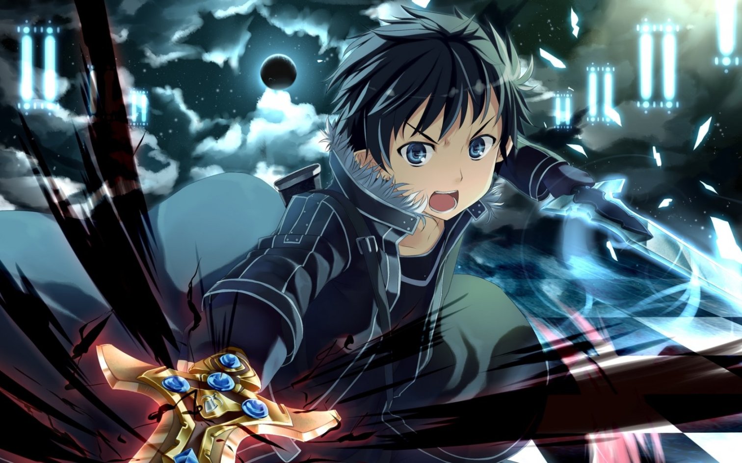 Ảnh của Kirito và Asuna, Sword Art Online-2 anime Kirito