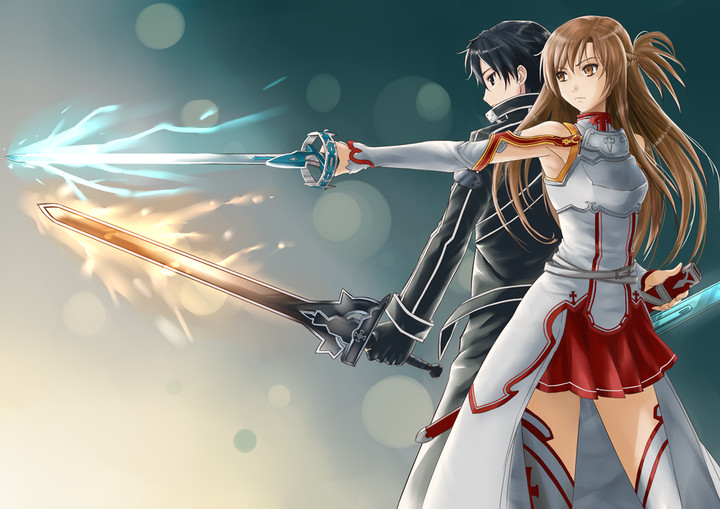 Ảnh của Kirito và Asuna, Sword Art Online-17 Kirito anime