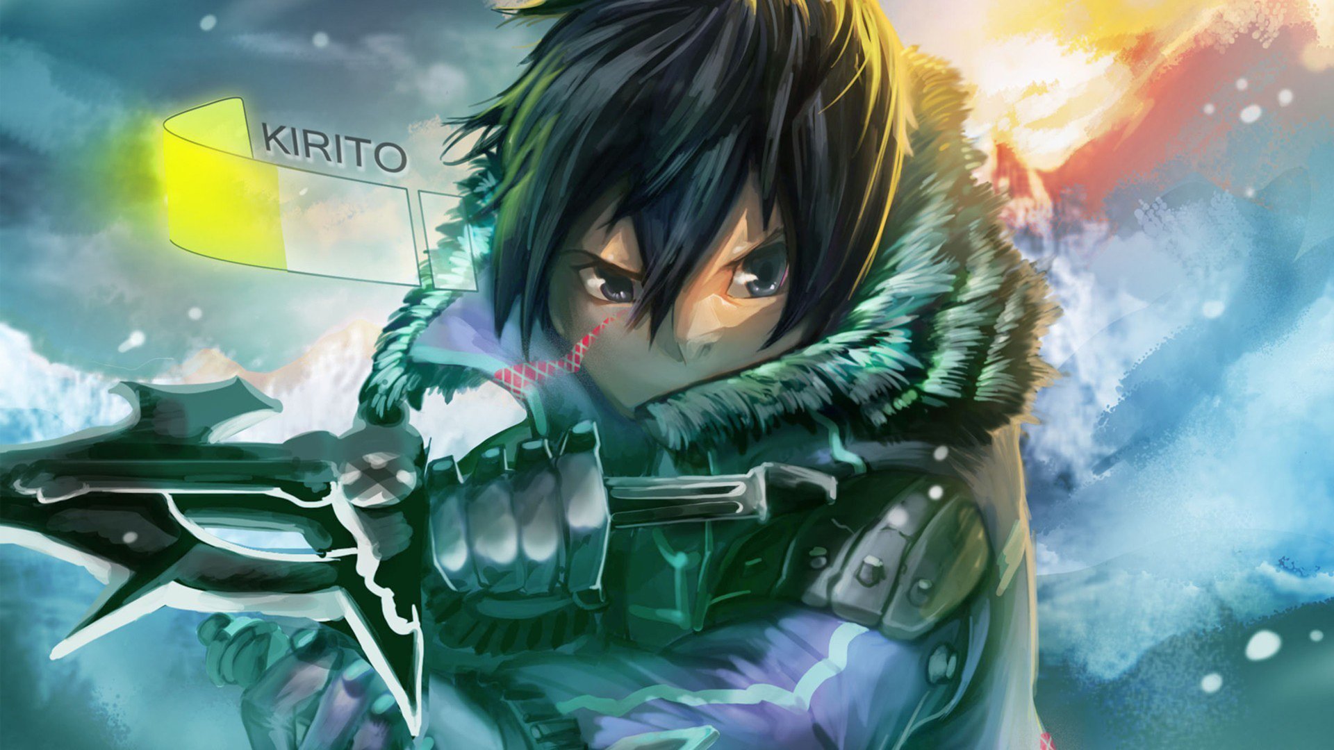Hình ảnh của Kirito và Asuna, Sword Art Online-4 anime Kirito