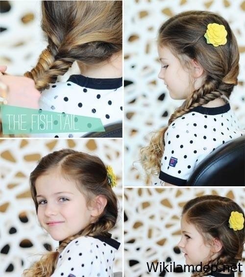 Hướng dẫn cách tết tóc đẹp, đơn giản cho bé gái đi học-4