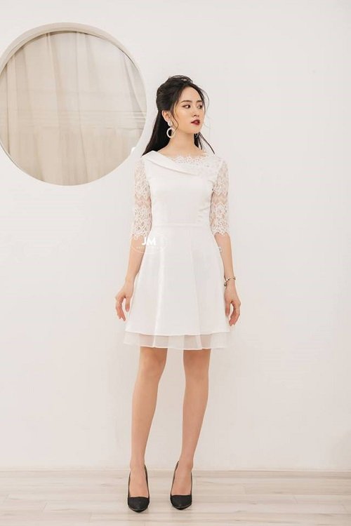 Thiên đường váy trắng dự tiệc tại Hà Nội đẹp lịm tim  Topvay Fashion