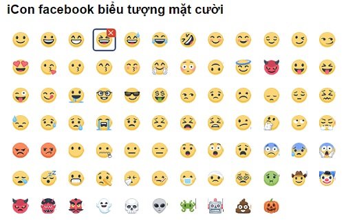 Tải icon Facebook 2023 – Biểu tượng cảm xúc FB mới nhất-2