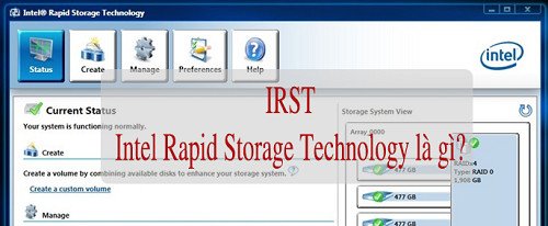 Intel rapid storage technology là gì?-1