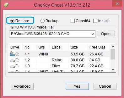 Download Onekey Ghost – Phần mềm ghost Win mới nhất 2019-6