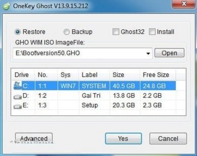 Download Onekey Ghost – Phần mềm ghost Win mới nhất 2019-3
