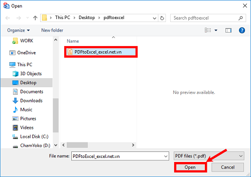 Cách chuyển file Pdf sang file Excel-2 nhanh chóng dễ dàng