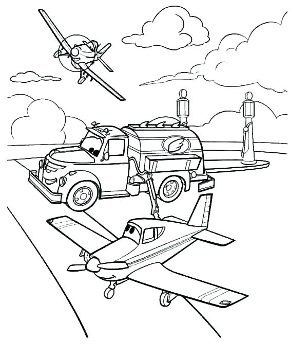 Download tranh tô màu máy bay cho bé tập tô-25