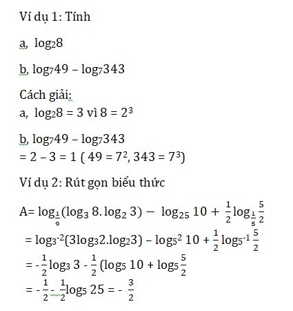 Công thức logarit, tính chất và các dạng toán logarit-11