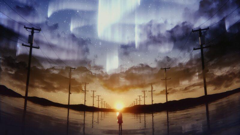 Background anime bầu trời đẹp