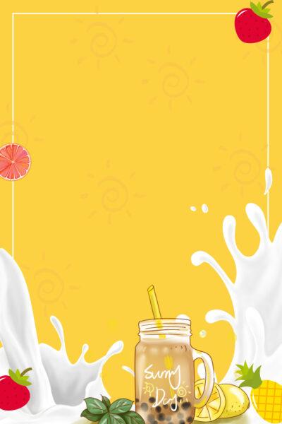 Background Trà Sữa Đẹp, Background Menu Trà Sữa Milk-48