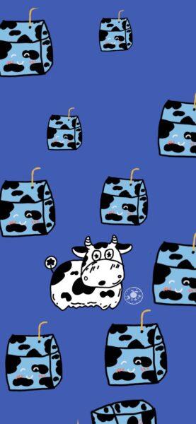 Hình Nền Bò Sữa Cute, Dễ Thương, Ngộ Nghĩnh Nhất Cho Điện Thoại và PC-16