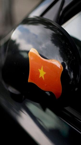 Hình nền cờ Việt Nam đẹp gắn ở ô tô