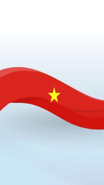 Hình nền Quốc kỳ Việt Nam đẹp dải lụa tung bay