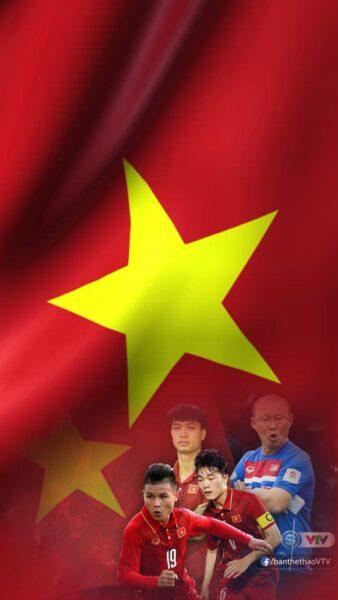 Hình nền Quốc kỳ Việt Nam đẹp cho điện thoại bóng đá u23